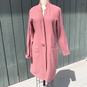 TAHARI Pink Sweater Coat